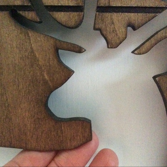 Wood cut out picture frame of buck/deer - Picture 4 of 6